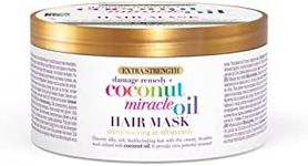 Ogx Extra Strength Hydrate & Repair Coconut Miracle Oil Hair Mask For Damaged & Dry Hair 300mL|Deep conditioning treatment|Calms frizz & tame flyaways