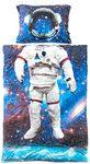 Tadpoles 2-Piece Astronaut Bedding Set | 1 Twin Reversible Comforter & 1 Standard Pillowcase | Made of 100% Smooth Microfiber Polyester | Soft, Smooth & Durable | Ideal for Kids & Teens | Blue