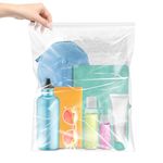 Large 3.5 Gallon Plastic Zipper Storage Bags, 16x19 Inches Clear Reclosable Storage Bags 10Pieces