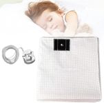 LengSuaa Grounding Mat Earthing UK, Healthy Earth Energy Mat and Natural Wellness, Grounding Bed Sheet with 90% Sleep Therapy Organic Cotton & 10% Silver Fiber (90x230cm)