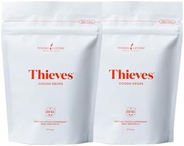 Young Living Thieves Menthol Cough Drops | Sugar Free Honey & Propolis Throat Drops for Adults | Essential Oil Infused Throat Comfort | 30 Ct, Pack of 2