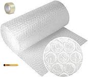 MHK Heavy-Duty 40 Gsm Thickness 1 Meter Wide Bubble Wrap Roll Perfect For Shipping, Moving, And Storage Needs, Cushioning Material (5 Meter) FREE transparent tape and cutter