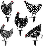 SOLIDMACS 5PCS Rooster Animal Stake