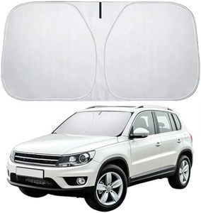 AEYAKA Pare-Soleil Voiture pour Pare-Brise, Pare-Soleil Avant Pliable, Protection UV & Anti-Chaleur, Réfléchissant, Protection Intérieure pour Voiture Citadine Compacte Hayon (L)