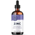 Vimergy Liquid Zinc – Fast-Absorbing Immune Support – Promotes Healthy Bones & Skin – Organic, Vegan, Non-GMO – 57 Servings (115 mL)