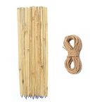 Mylife Bamboo Plank Sticks for All Kinds so Use Wood Flower Garden/Live Plant Support Sticks Plank (Size 03 Feet/36 Inch Hight, Packet of 20 Piece)