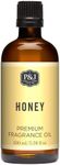 P&J Fragrance Oil - Honey Scented 100ml - Candle Scents, Soap Making, Diffuser Oil, Fresh Scents