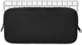 kwmobile Neoprene Case Compatible with Logitech K380 - Case for Keyboard Soft Travel Sleeve - Black