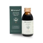 Hempbuti 100% Natural Hemp Seed Oil - 125 Ml | Anti-Aging Face Oil | Cold Pressed Hemp Oil Rich in Omega-3 and Omega-6 | Non-GMO | Extra Virgin Multipurpose Oil | Anti-Inflammatory | Hair Fall Management | Acne Control