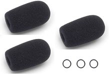 Three (3) Replacement windscreen for Bose/David Clark/Lightspeed/Crystal Mic