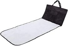 J.L. Childress Pockets 'N Pad Portable Diaper Changing Station for Your Car - Detachable, Foldable, Extra-Large, Extra-Long Changing Pad for Travel, 36" x 18" - Storage Pockets- Black