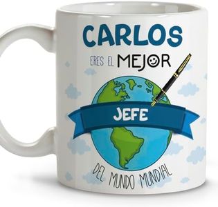 LolaPix Regalos para el jefe. Tazas personalizadas. Tazas originales para regalar. Regalos para jefes. Taza jefe. Taza cerámica 330 ml.