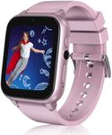 Goodatech 1.69'' Smart Watch for Kids 4-12 Years Boys Girls, 26 Puzzle Games,HD Camera,Video Music Player,Pedometer,Flashlight, Alarm Clock,Learn Card,Audio Book,Smartwatch for Children Gifts (Pink)