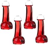 Wyi Sexy Clear Glasses for Wine Beer Cocktail Whisky Clear Glass for Bar Decoration 150ml (Pack of 4)