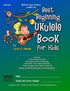 Best Beginning Ukulele Book for Kids: Easy learn how to play ukulele method for beginner students and children of all ages with essential chords, ... online videos/mp3s, coloring pages and more