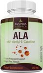 Alpha Lipoic Acid with Acetyl L Carnitine - Anti Aging Health & Wellness Formula with ALA & ALC Antioxidant Supplement To Support Healthy Blood Sugar, Nerve Health, Increase Energy: 60 Vitamin Complex Capsules