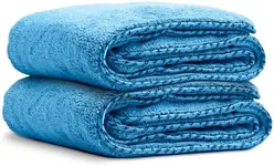 Chemical Guys MIC199602 Woolly Mammoth Microfiber Dryer Towel (36" x 25") Safe for Cars,Trucks, SUVs, RVs, Motorcycles, Home, Pets, Messes, (2 Pack) Blue