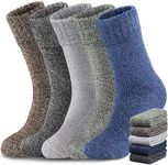 Yeblues 5 Pairs Wool Socks Mens, Th