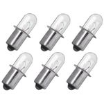 WYZBEN 18V Replacement Xenon Bulb 318-767, for Hitachi Replacement Xenon Bulbs, Warm yellow, Compatible with Hitachi Flashlight UB18DAL, UB 18DAL 6 Pcs Replaces Part Number 318-767