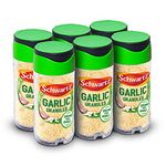 Schwartz Garlic Granules 50 G | Jar | Pack of 6 | From Dried Ground Garlic Cloves | Rich and Wholesome Taste | Distinctive Aroma | Versatile Addition | Perfect for Pasta Sauces, Pizza & Stir Fries