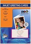 PPD Inkjet Matt Greeting Card with Envelope, A4 210 g/m² - 50 Sheets