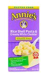 Annies Homegrown Macaroni And Cheese - Rice Shells And Creamy White Cheddar - Gluten Free - 6 Oz - Case Of 12