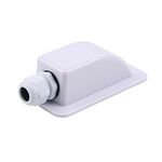 SZXMDKH White Waterproof Single Cable Entry Gland, ABS IP68 Water Protect Cable Duct Diameter 3-7mm for RV, Motorhomes, Campervans, Caravans, Boats, Solar Panels, CCTV, 13.7 x 6.7 x 4.4 cm