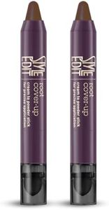 Style Edit Root Touch Up Stick - Medium Brown Root Concealer, Temporary Hair Color and Coverage Pen, Premium Shading Sponge, 0.11 oz, 2 Pack