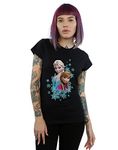 Disney Women's Frozen Elsa and Anna Sisters T-Shirt Black X-Large