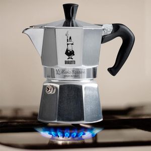 Bialetti Moka Express 6-Cup Stovetop Coffee Maker, Silver
