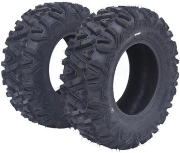GarveeTech 27x10-12 ATV Tires - All-Terrain, Off-Road, and Mud/Trail Tires for ATVs and UTVs, Tubeless, Set of 2