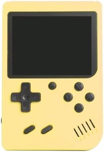 ZOMTOP Retro Portable Mini Handheld Video Game Console 8 Bit 3.0 Inch Color LCD Kids Color Game Player Built in 500 Games Support TV Connection(Yellow)