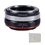 PHOLSY FTZ Lens Mount Adapter Manual Focus Compatible with Nikon F (G) Mount Lens to Nikon Z Mount Camera Body, Nikon G to Nikon Z