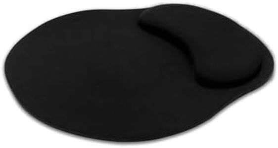 Generico Tappetino mouse poggiapolsi - Tappeto mouse Ergonomico Supporto per Polso, Base di Gomma Mouse pad per Ufficio, Computer, Notebook e Laptop, Nero