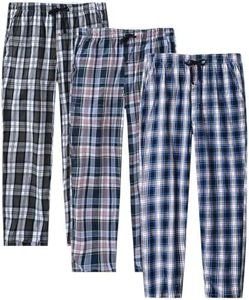 MoFiz Pajamas For Men Cotton Pajama Bottoms Sleep Lounge Pant 3Pack XL