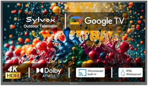 Sylvox Smart Outdoor TV, 65 Inch Upgraded Google TV