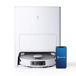 ECOVACS DEEBOT T20e OMNI Robot Vacuum Cleaner 6000Pa, Auto Mop Lifting/Auto Mop Washing/Hot Air Mop Drying/Auto-Emptying, 3D Structured Light Obstacle Avoidance, Dual Mops, 3D Maps