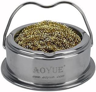 Aoyue Soldering Iron Tip Cleaner with Brass wire sponge, no water needed (TY-98)