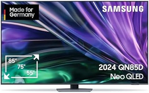 Samsung Neo QLED 4K QN85D Fernseher 55 Zoll, Samsung TV mit Neural Quantum 4K AI Gen2 Prozessor, Quantum-Matrix-Technologie, AI 4K Upscaling, Smart TV, KI TV, GQ55QN85DBTXZG, Deutsches Modell [2024]