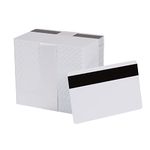 Pack of 100 White CR80 PVC Cards with HiCo Magnetic Stripe | 30 mil by easyIDea