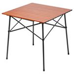 PORTAL Lightweight Aluminum Folding Square Table Roll Up Top 4 People Compact Table with Carry Bag for Camping, Picnic, Backyards, BBQ
