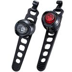 CatEye Orb Front & Rear Polished Black Light Set