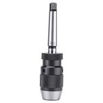 Keyless Drill Chuck, 0-13mm 1/2" Keyless Drill Chuck with MT2-B16 Arbor Steel Self-Tightening Arbor or Lathes Milling Drilling Machine