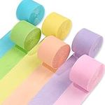 PartyWoo Crepe Paper Streamers 6 Ro