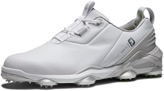 FootJoy Men's Tour Alpha Golf Shoe, White/Grey/Lime, 7 X-Wide