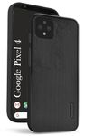 Jkobi Back Cover Case for Google Pixel 4 (Textured Grip Design | Camera Protection | Slim and Light Weight | Soft Touch and Feel | Black)