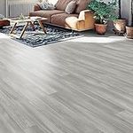 Oak Effect Lino Flooring Light Grey Wood Sheet Vinyl Flooring Roll Non Slip Water Resistant Kitchen Bathroom Cushioned Flooring 2m 3m Width Styal Grey Sawn Oak (6m x 2m)