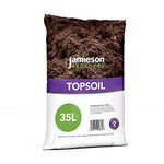 Top Soil 35L Bag - Peat Free Enriched Loam Based Garden Top Soil | Ideal For Lawns, Raised Beds, Borders, Allotments & Levelling - By Jamieson Brothers