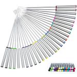 28pcs 9.4 Inch Fondue Sticks, Smores Sticks, Stainless Steel Fondue Forks