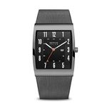 BERING Men Analog Solar Collection Watch with stainless steel Strap and Sapphire Crystal 16433-377, Grey, 33 mm